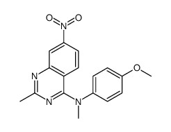 N-(4-methoxyphenyl)-N,2-dimethyl-7-nitroquinazolin-4-amine结构式