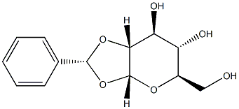 1-O,2-O-[(R)-Benzylidene]-α-D-glucopyranose Structure