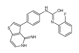 1-[4-(4-aminothieno[3,2-c]pyridin-3-yl)phenyl]-3-(2-fluorophenyl)urea Structure