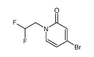 4-bromo-1-(2,2-difluoroethyl)pyridin-2-one结构式