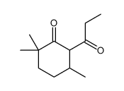 2,2,5-trimethyl-6-propanoylcyclohexan-1-one Structure