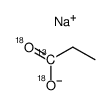 sodium [1-(18)O2, 1-(13)C]propionate结构式