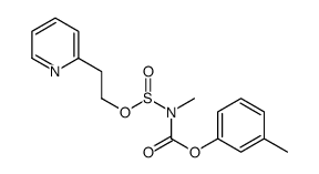 (3-methylphenyl) N-methyl-N-(2-pyridin-2-ylethoxysulfinyl)carbamate Structure