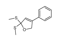 2,2-bis(methylthio)-4-phenyl-2,5-dihydrofuran结构式