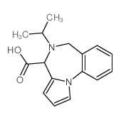 5-ISOPROPYL-5,6-DIHYDRO-4H-PYRROLO[1,2-A][1,4]BENZODIAZEPINE-4-CARBOXYLICACID Structure