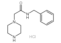 Piperazino-acetic acid-benzylamide hydrochloride结构式