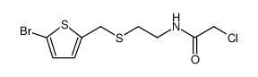Acetamide, N-[2-[[(5-bromo-2-thienyl)methyl]thio]ethyl]-2-chloro Structure