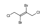 trans-2,3-dibromo-1,4-dichloro-2-butene Structure