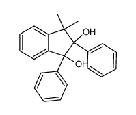 2,3-Dihydroxy-1,1-dimethyl-2,3-diphenyl-indan Structure