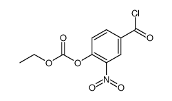 4-ethoxycarbonyloxy-3-nitro-benzoyl chloride Structure