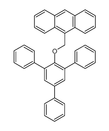 (triphenyl-2,4,6 phenoxy)methyl-9 anthracene Structure