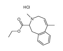 ethyl 1,2,3,4-tetrahydro-3,6-dimethyl-3-benzazocine-2-carboxylate hydrochloride结构式