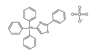 triphenyl-(2-phenyl-1,3-thiazol-4-yl)phosphanium,perchlorate结构式