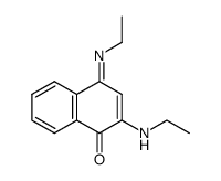 (E)-2-(ethylamino)-4-(ethylimino)naphthalen-1(4H)-one Structure