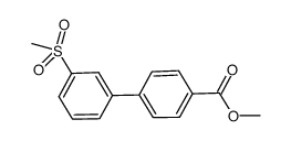 3'-methanesulfonyl-biphenyl-4-carboxylic acid methyl ester Structure