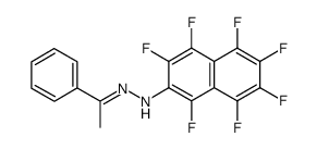 acetophenone 1,3,4,5,6,7,8-heptafluoro-2-naphthylhydrazone结构式