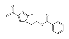 1H-Imidazole-1-ethanol, 2-methyl-4-nitro-, 1-benzoate结构式