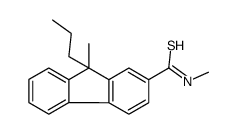 N,9-dimethyl-9-propylfluorene-2-carbothioamide结构式