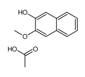acetic acid,3-methoxynaphthalen-2-ol Structure