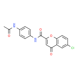 N-[4-(acetylamino)phenyl]-6-chloro-4-oxo-4H-chromene-2-carboxamide picture