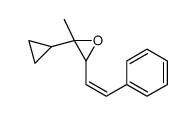 2-cyclopropyl-2-methyl-3-(2-phenylethenyl)oxirane结构式