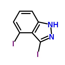 3,4-Diiodo-1H-indazole structure