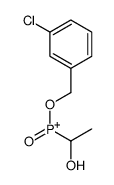 (3-chlorophenyl)methoxy-(1-hydroxyethyl)-oxophosphanium结构式