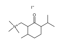 (3-Isopropyl-6-methyl-2-oxo-cyclohexylmethyl)-trimethyl-ammonium; iodide Structure