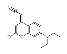 4-(diazomethyl)-7-(diethylamino)coumarin Structure