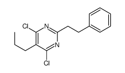 4,6-dichloro-2-(2-phenylethyl)-5-propylpyrimidine结构式