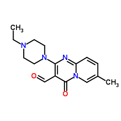 2-(4-Ethyl-1-piperazinyl)-7-methyl-4-oxo-4H-pyrido[1,2-a]pyrimidine-3-carbaldehyde结构式