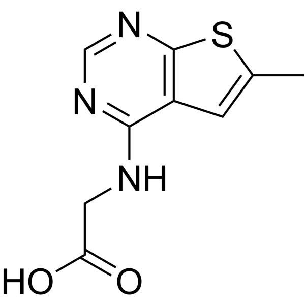 N-(6-Methylthieno[2,3-d]pyrimidin-4-yl)glycine Structure