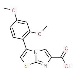 3-(2,4-DIMETHOXYPHENYL)IMIDAZO[2,1-B]THIAZOLE-6-CARBOXYLIC ACID结构式