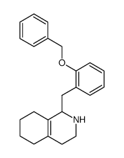 1-(2-benzyloxybenzyl)-1,2,3,4,5,6,7,8-octahydroisoquinoline结构式