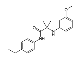 N-(4-ethylphenyl)-2-(3-methoxyanilino)-2-methylpropanamide Structure