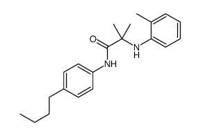 N-(4-butylphenyl)-2-methyl-2-(2-methylanilino)propanamide结构式