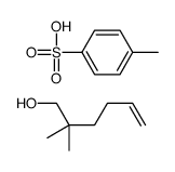 2,2-dimethylhex-5-en-1-ol,4-methylbenzenesulfonic acid结构式