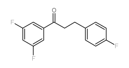 3',5'-DIFLUORO-3-(4-FLUOROPHENYL)PROPIOPHENONE structure