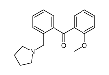 2-METHOXY-2'-PYRROLIDINOMETHYL BENZOPHENONE结构式