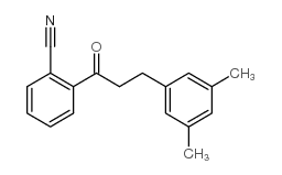 2'-CYANO-3-(3,5-DIMETHYLPHENYL)PROPIOPHENONE Structure