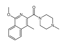 (1-methoxy-4-methylisoquinolin-3-yl)-(4-methylpiperazin-1-yl)methanone结构式