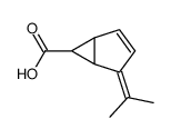 2-propan-2-ylidenebicyclo[3.1.0]hex-3-ene-6-carboxylic acid结构式