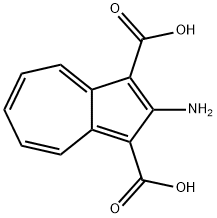 1,3-Azulenedicarboxylic acid, 2-amino- Structure