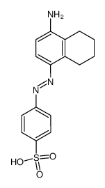 4-(4-amino-5,6,7,8-tetrahydro-[1]naphthylazo)-benzenesulfonic acid结构式