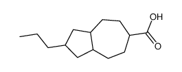 2-propyl-1,2,3,3a,4,5,6,7,8,8a-decahydroazulene-6-carboxylic acid结构式
