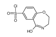 5-oxo-3,4-dihydro-2H-1,4-benzoxazepine-7-sulfonyl chloride Structure