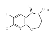 Pyrido[3,2-f]-1,4-oxazepin-5(2H)-one, 8-chloro-7-fluoro-3,4-dihydro-4-methyl Structure