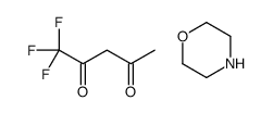 morpholine,1,1,1-trifluoropentane-2,4-dione结构式
