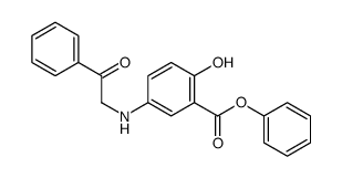 phenyl 2-hydroxy-5-(phenacylamino)benzoate结构式