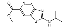 methyl 2-(isopropylamino)thiazolo[4,5-c]pyridine-6-carboxylate结构式